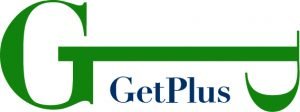 GetPlus Logo Positivo en verde y azul